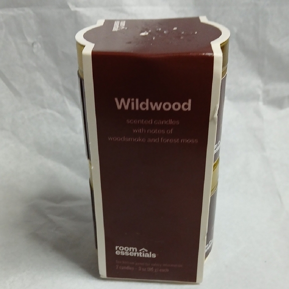 Room Essentials Wildwood Scented Candle Set - Woodsmoke And Forest Moss - Picture 2 of 3